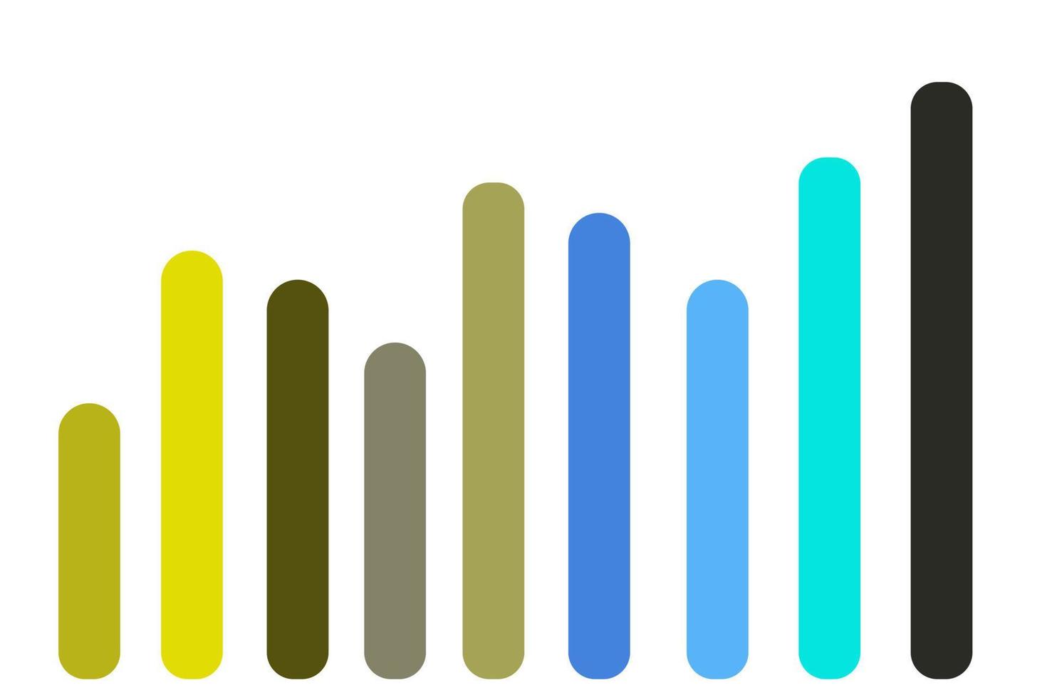 Tendance vers le haut du graphique linéaire croissance progression détail diagramme graphique infographique. adapté aux données commerciales et à l'analyse de marché. graphique linéaire s'élevant et développant le concept d'entreprise jour après jour. vecteur