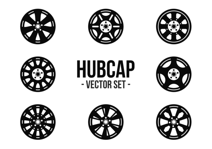 Hubcap icons vector