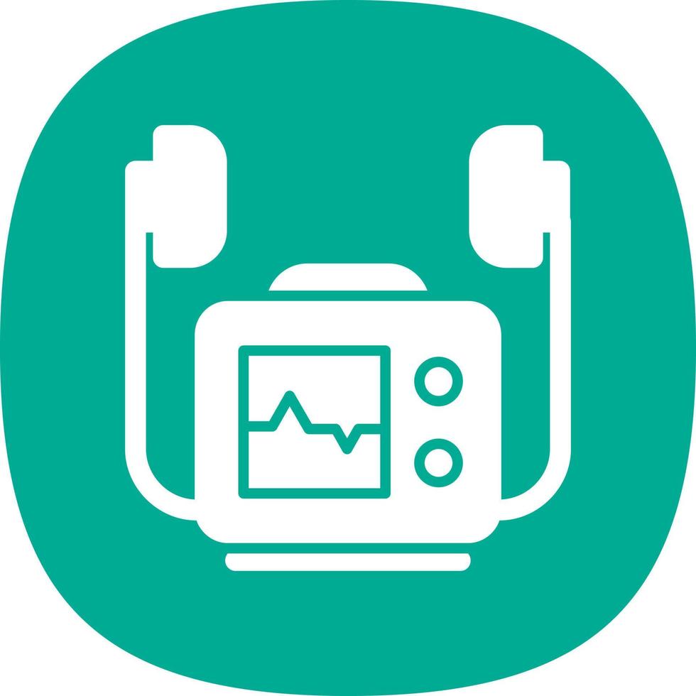 conception d'icône de vecteur de défibrillateur