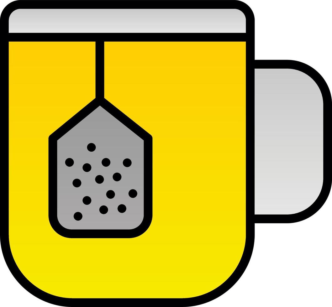 conception d'icône vectorielle de boisson à infusion vecteur