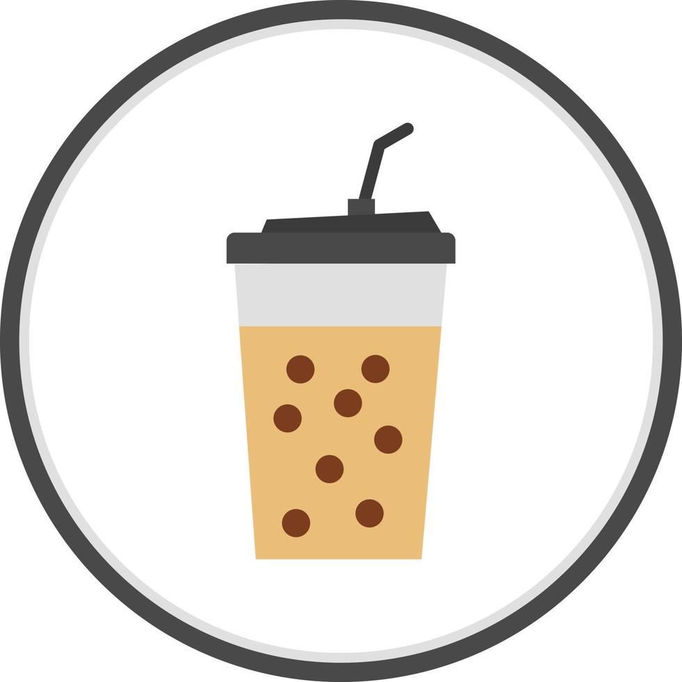 conception d'icône de vecteur de thé à bulles