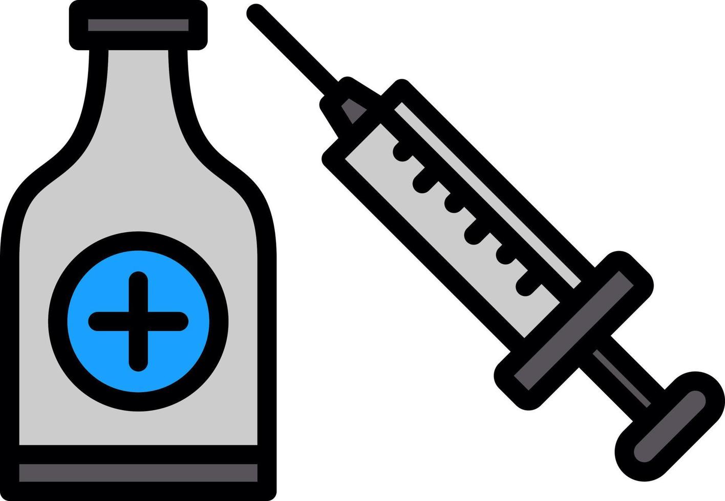 conception d'icône de vecteur de vaccination