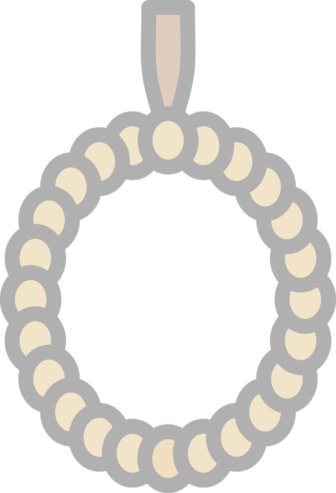 conception d'icône de vecteur de perles de prière