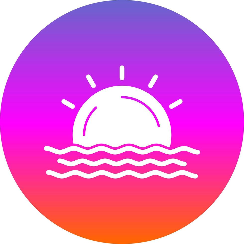 conception d'icône de vecteur de lever de soleil
