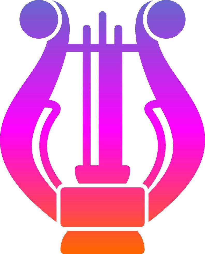 conception d'icône de vecteur de lyre