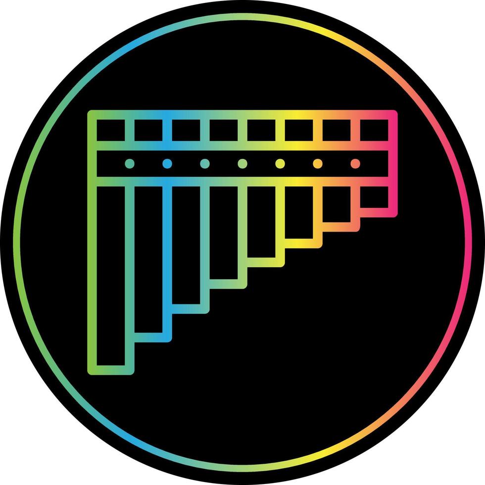 conception d'icône vectorielle flûte de pan vecteur