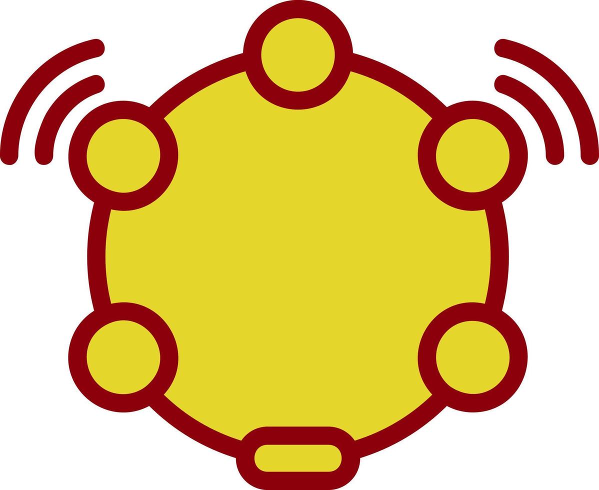conception d'icône de vecteur de tambourin