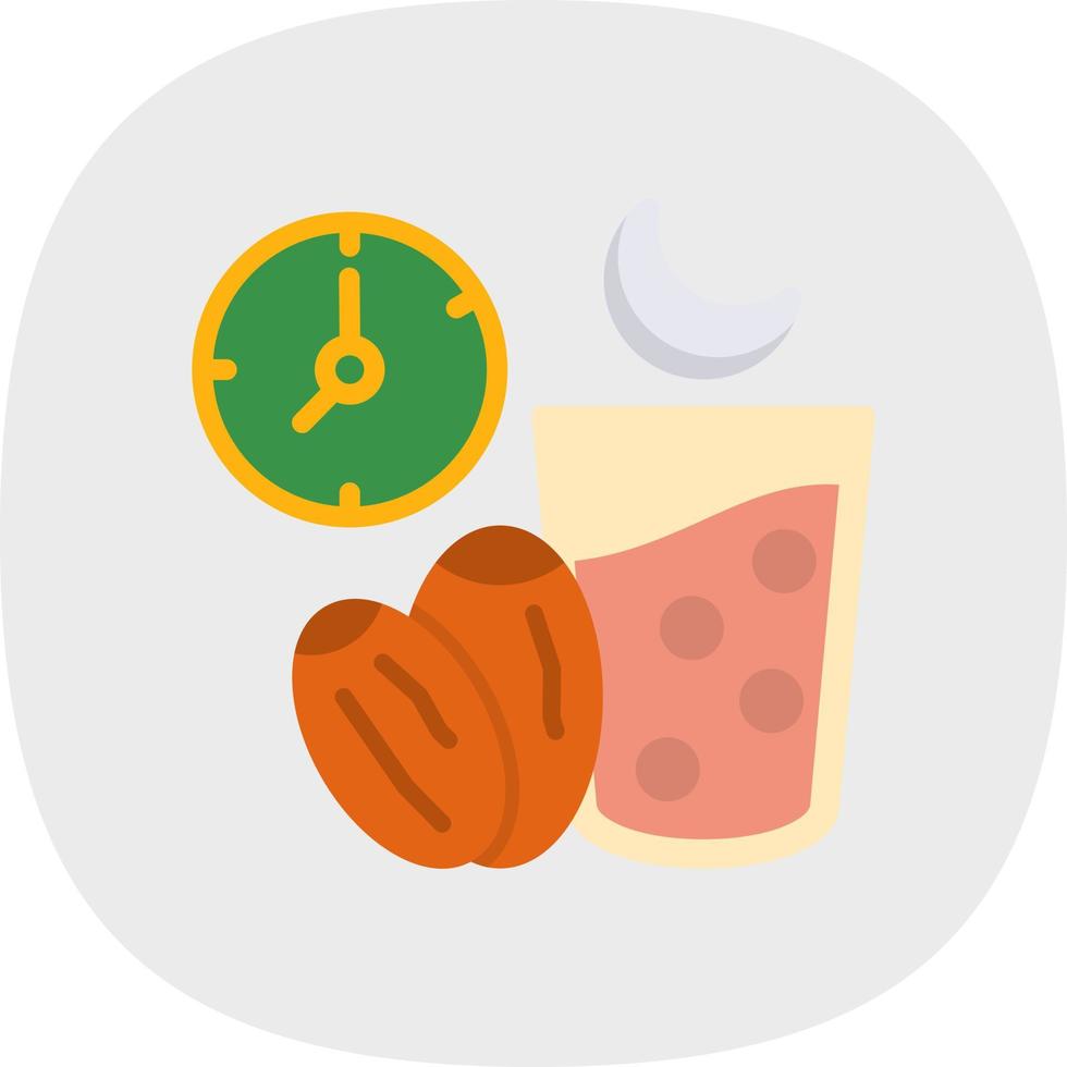 conception d'icône vectorielle de jeûne du ramadan vecteur