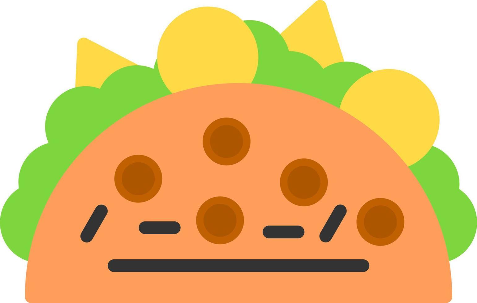 conception d'icône de vecteur de tacos