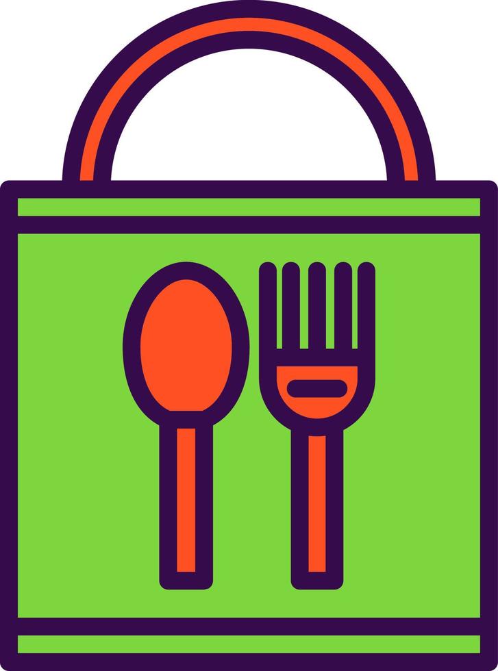 conception d'icône de vecteur de pack de nourriture