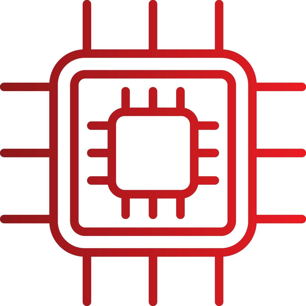 icône de vecteur de processeur