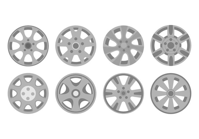 Free hubcap icons vector