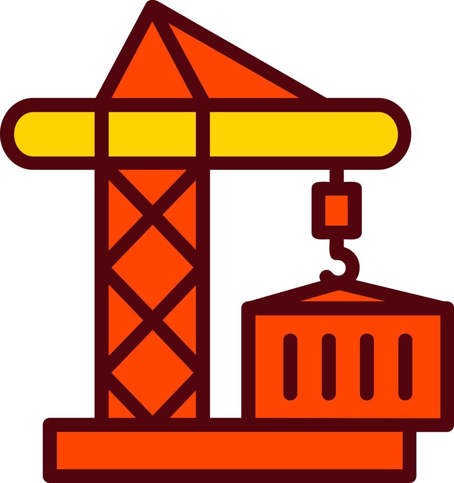 icône de vecteur de conteneur de construction