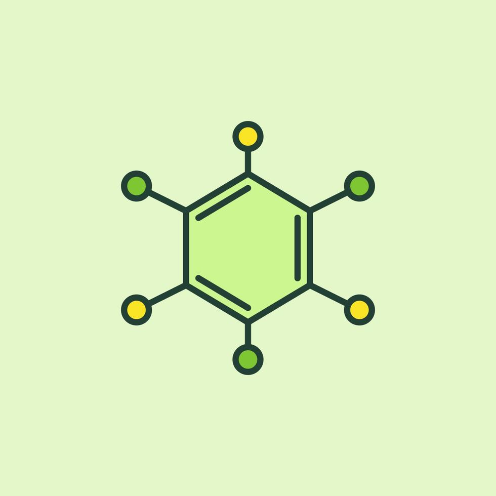 formule chimique vecteur concept de biochimie icône de couleur minimale