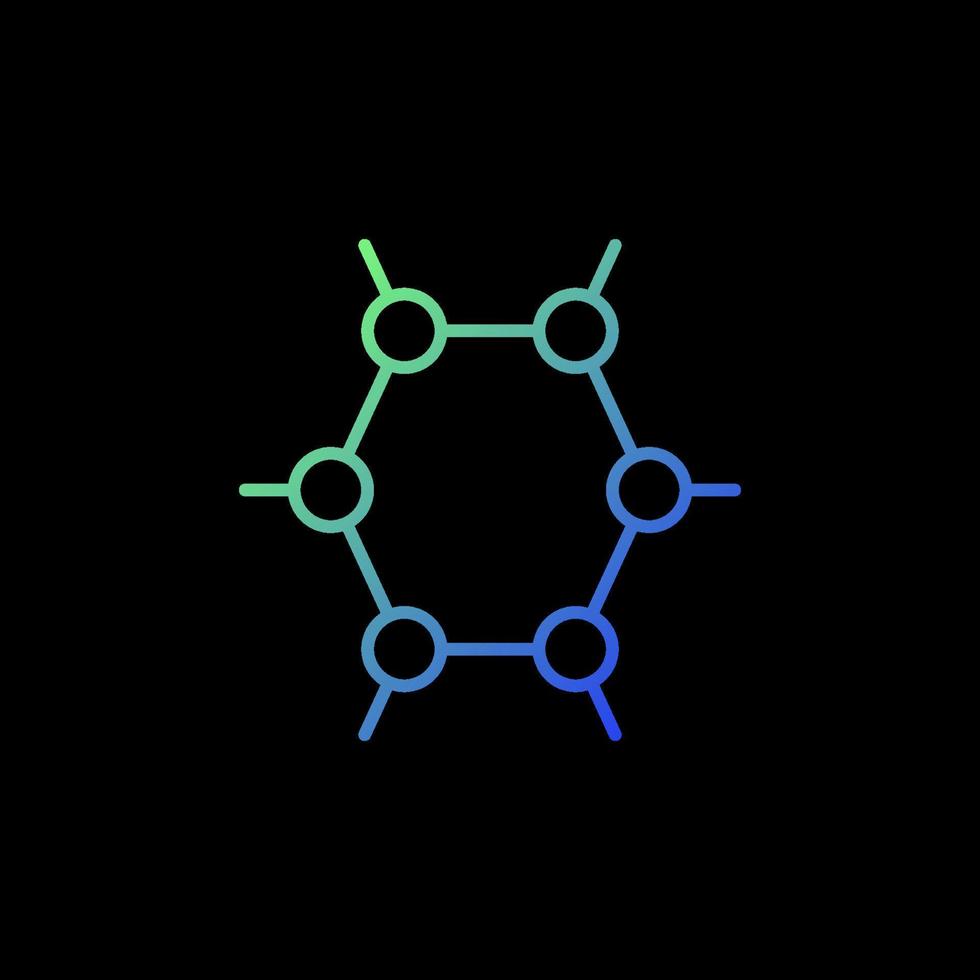 formule chimique structure vecteur chimie contour coloré icône
