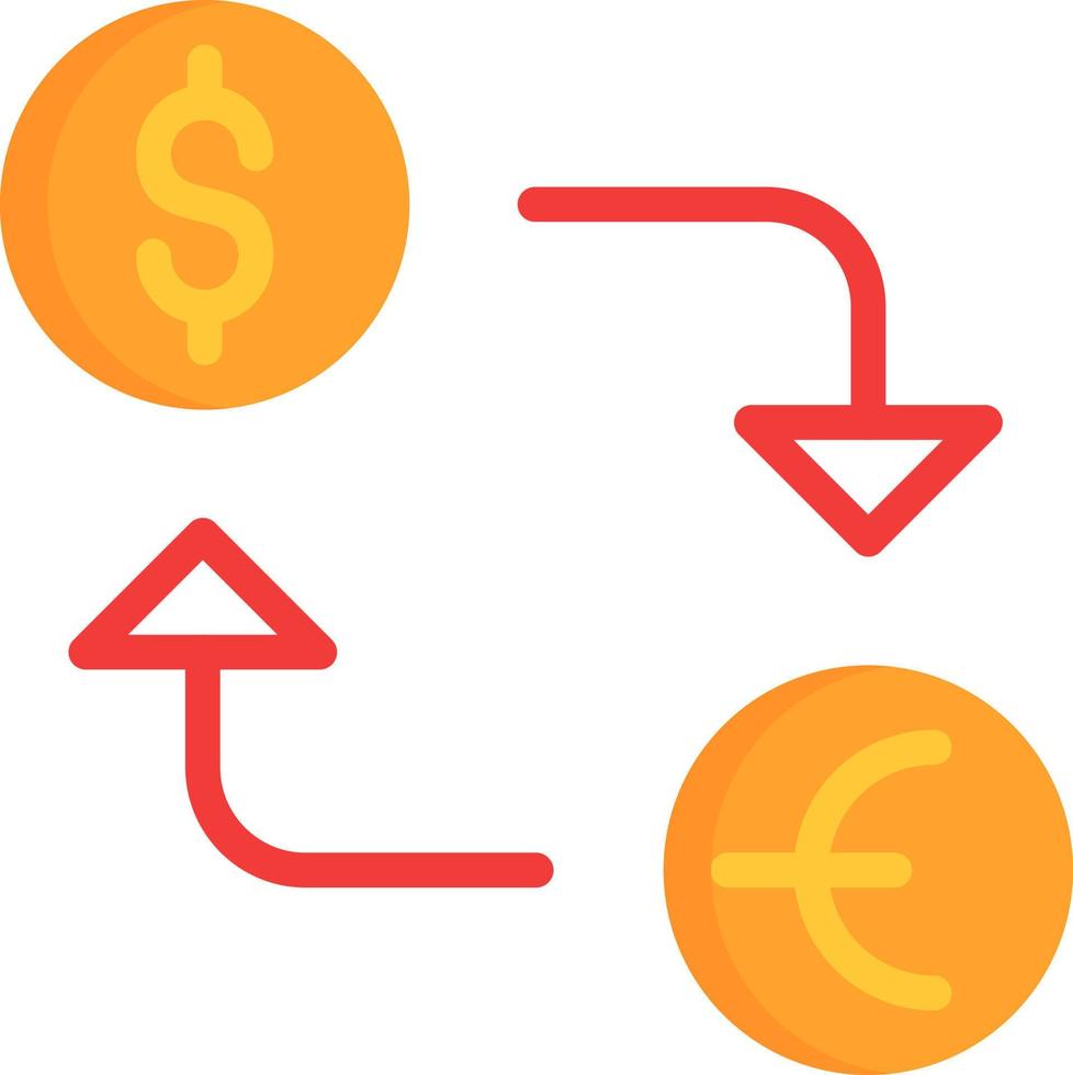 conception d'icône vectorielle de change vecteur