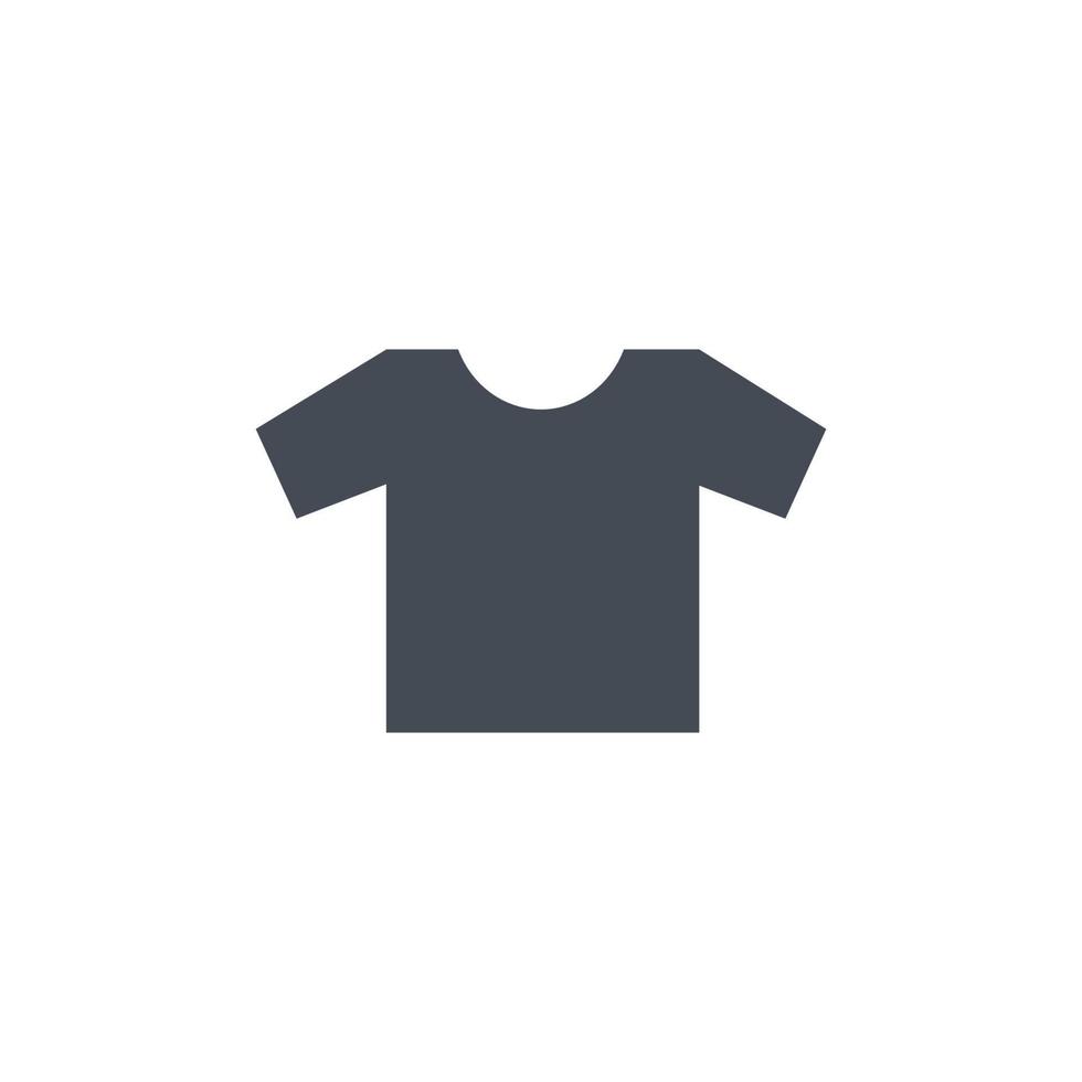 vecteur d'icône de t-shirt. vecteur d'icône de ligne de chemise isolé sur fond blanc