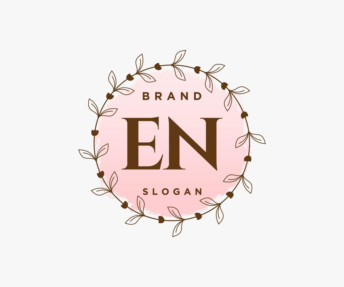 initiale et logo féminin. utilisable pour les logos nature, salon, spa, cosmétique et beauté. élément de modèle de conception de logo vectoriel plat.