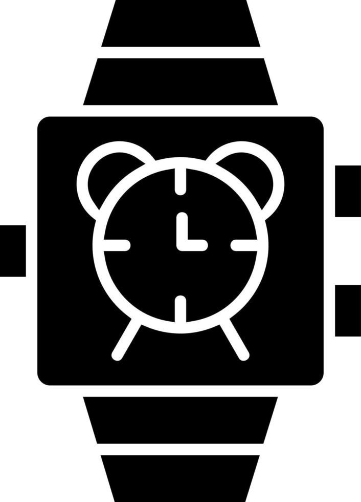 conception d'icône vectorielle d'alarme smartwatch vecteur