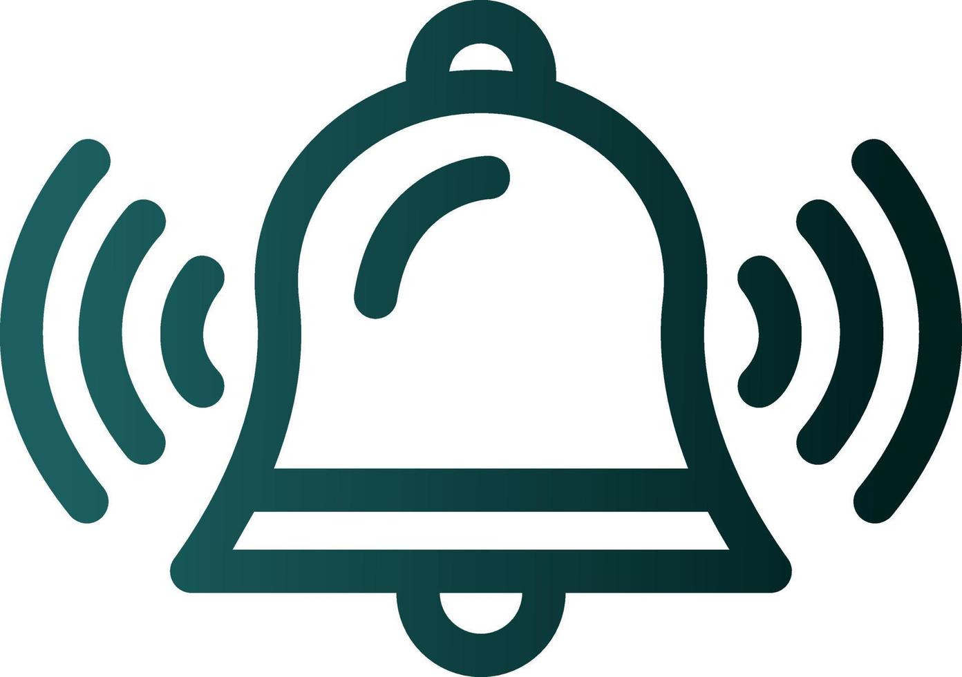 conception d'icône de vecteur de cloche d'anneau