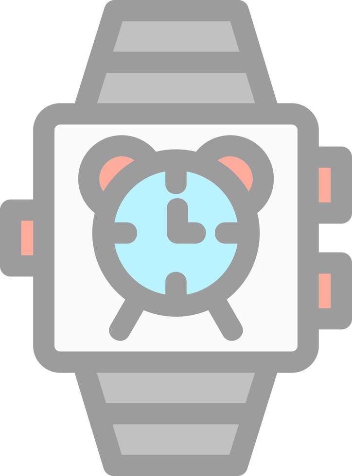 conception d'icône vectorielle d'alarme smartwatch vecteur