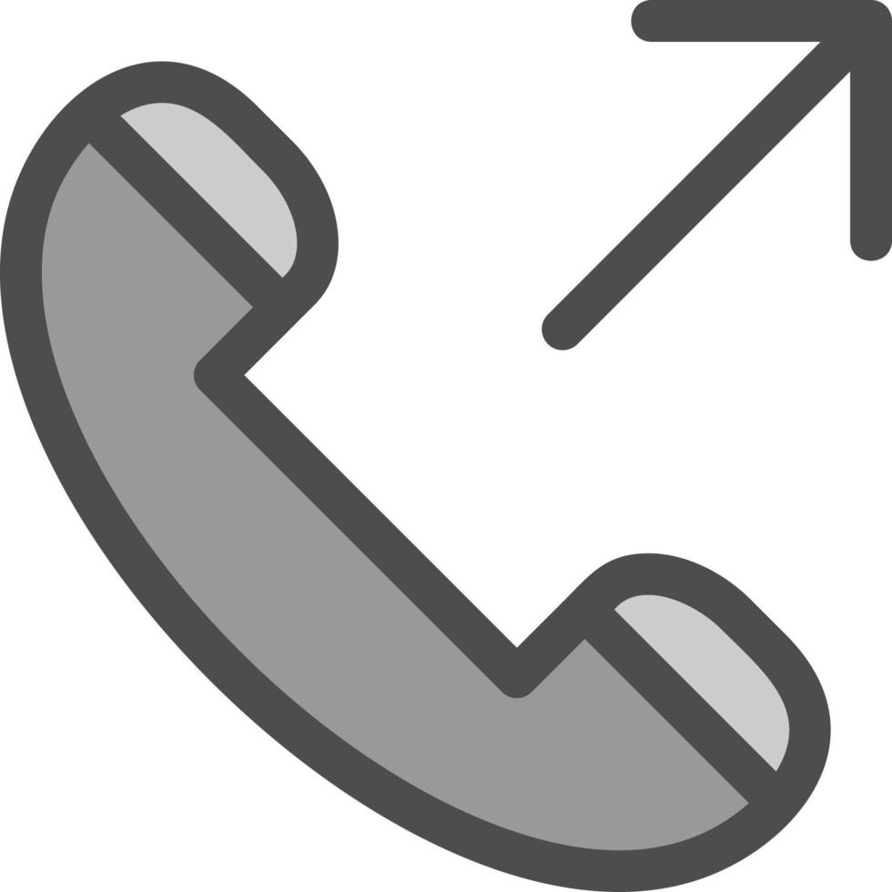 conception d'icône de vecteur d'appel sortant