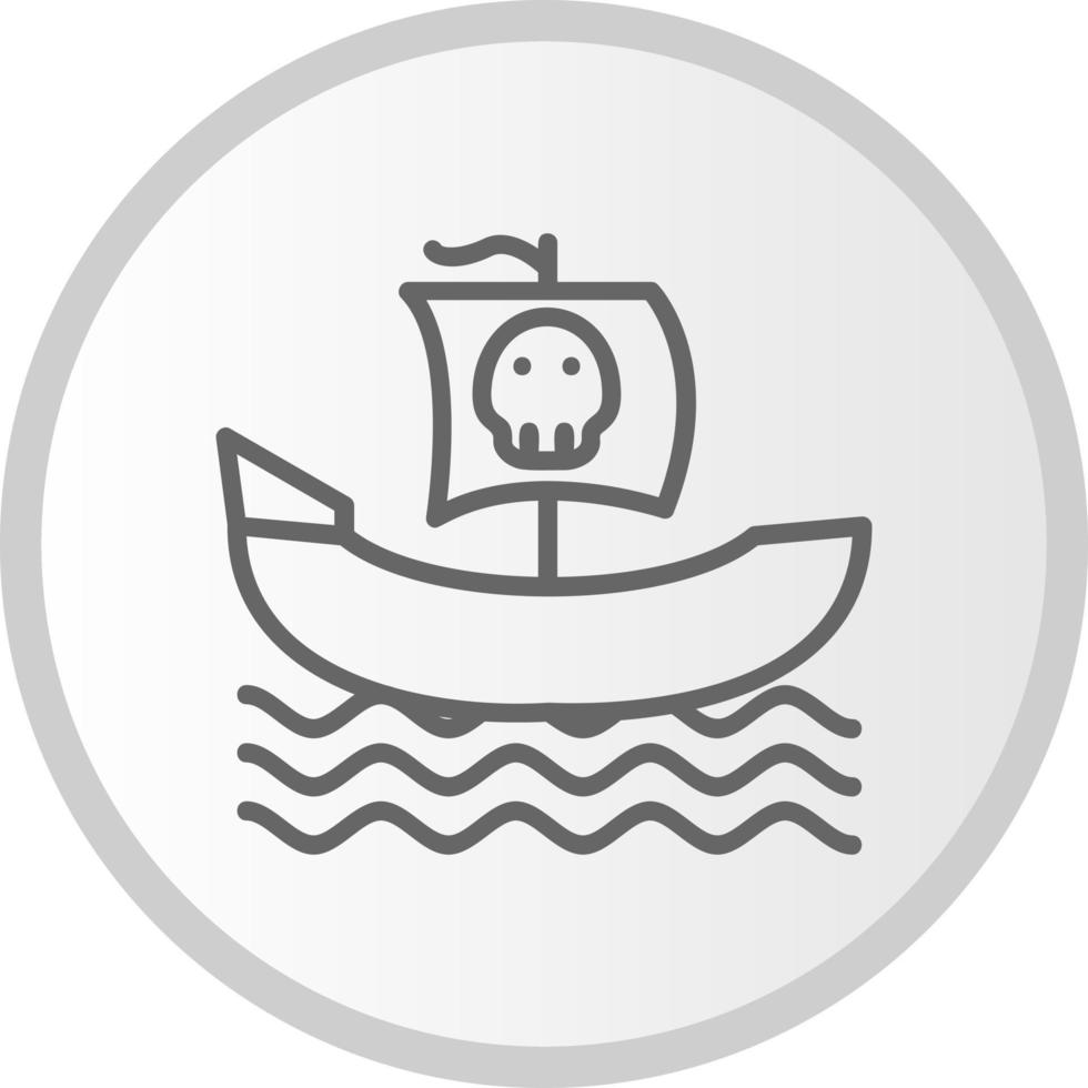 icône de vecteur de bateau pirate