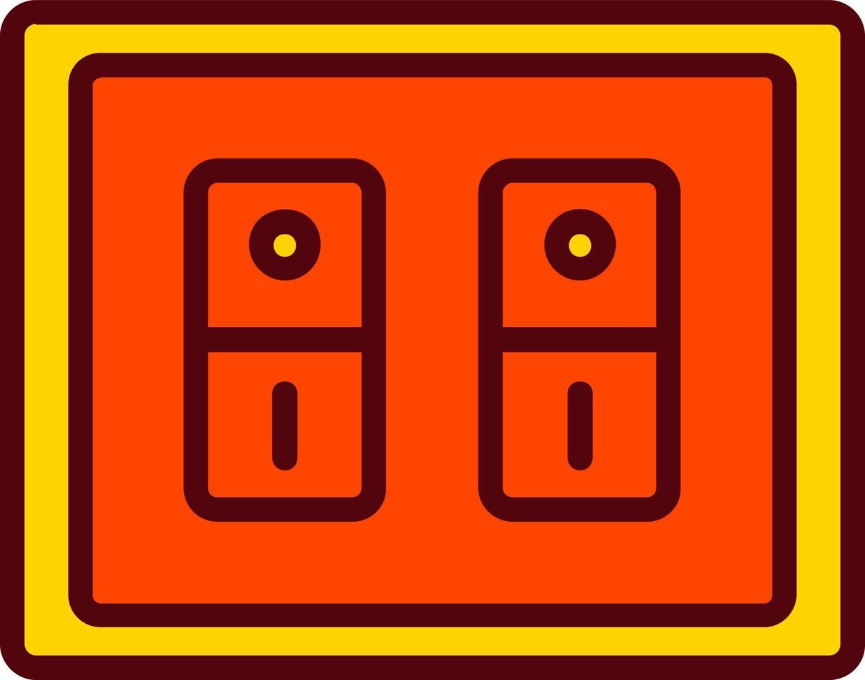 icône de vecteur d'interrupteur d'éclairage
