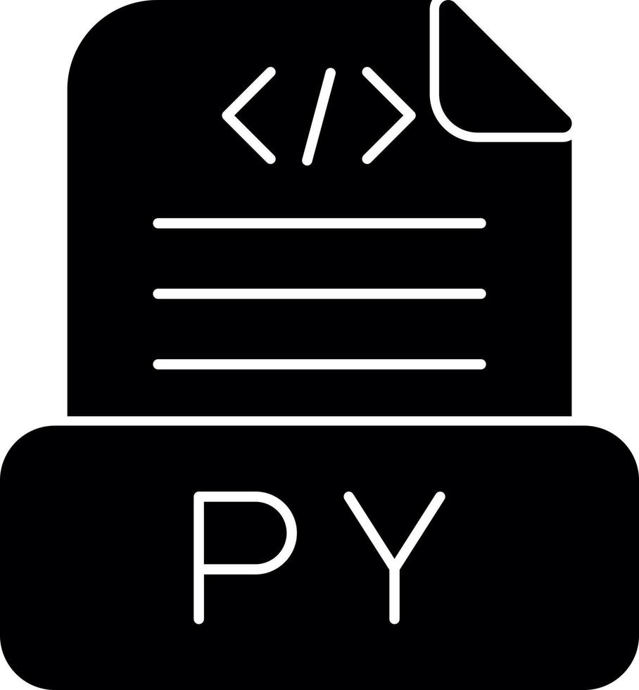 conception d'icône vectorielle de fichier python vecteur