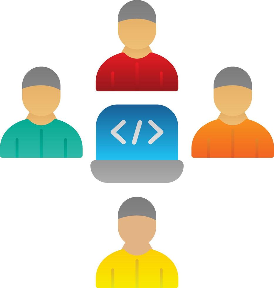 conception d'icône vectorielle de déploiement de code vecteur