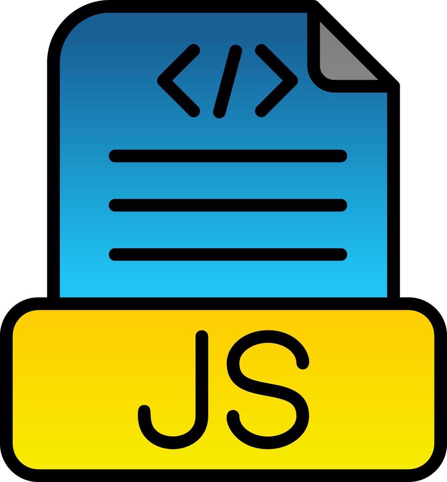 conception d'icône vectorielle de fichier javascript vecteur