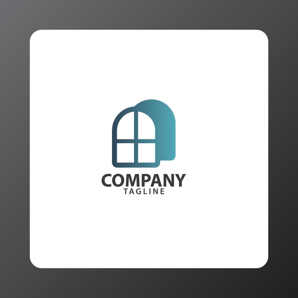 idée de design minimaliste de logo d'entreprise vecteur