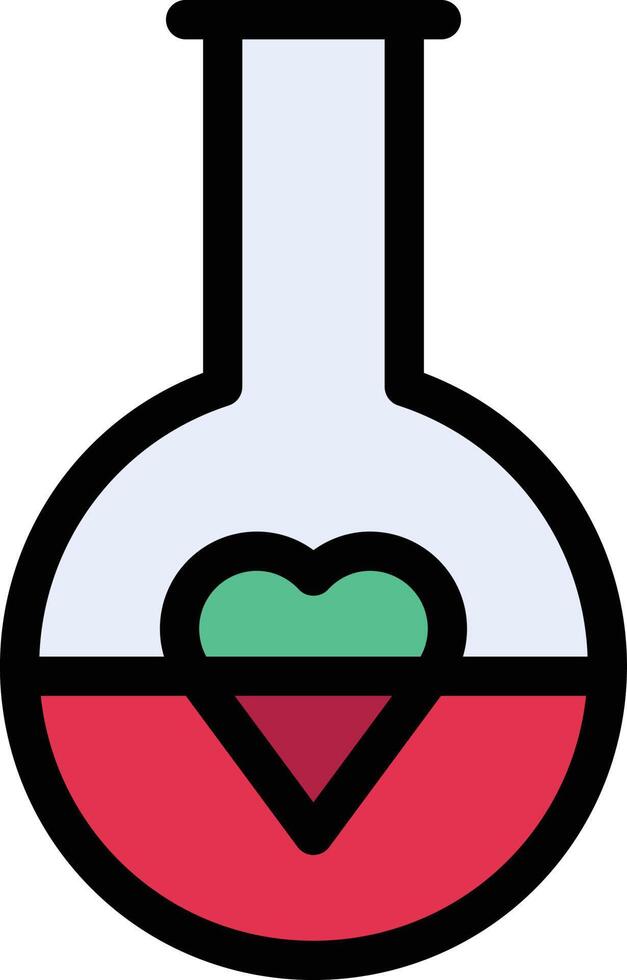 aime l'illustration vectorielle de la chimie sur un fond. symboles de qualité premium. icônes vectorielles pour le concept et la conception graphique. vecteur