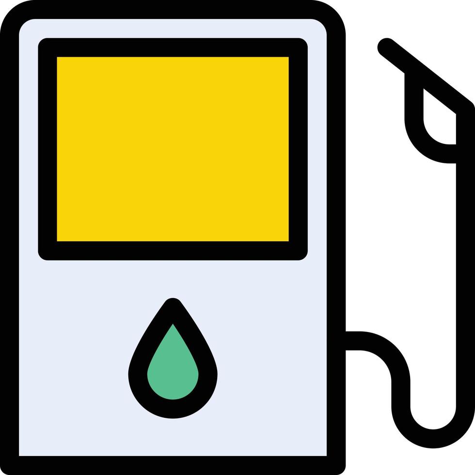 illustration vectorielle de pompe à carburant sur fond.symboles de qualité premium.icônes vectorielles pour le concept et la conception graphique. vecteur