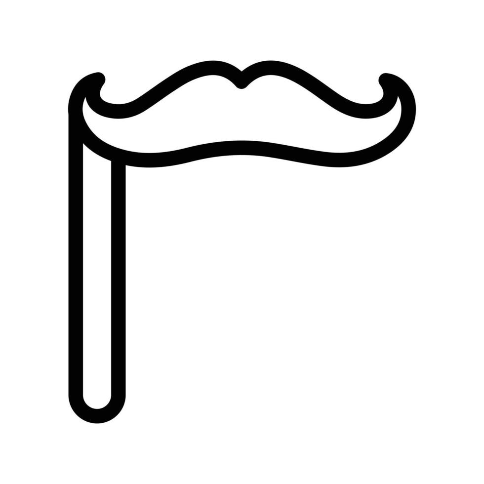 illustration vectorielle de masque de moustache sur fond.symboles de qualité premium.icônes vectorielles pour le concept et la conception graphique. vecteur