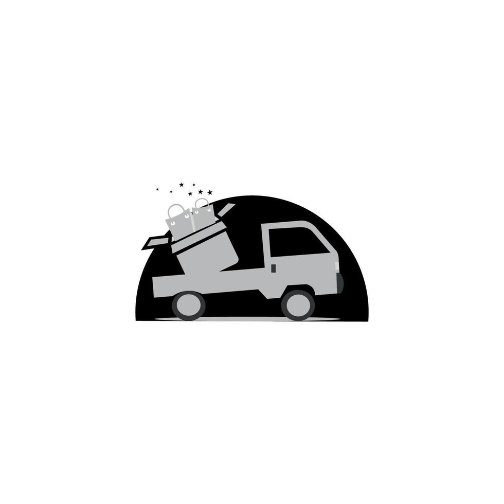 icône de camion de livraison rapide. expédition rapide. conception de sites Web et d'applications mobiles. vecteur