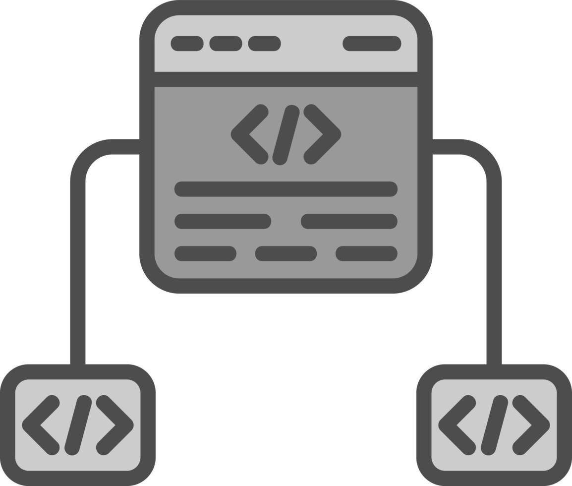 conception d'icône de vecteur de cadre de code