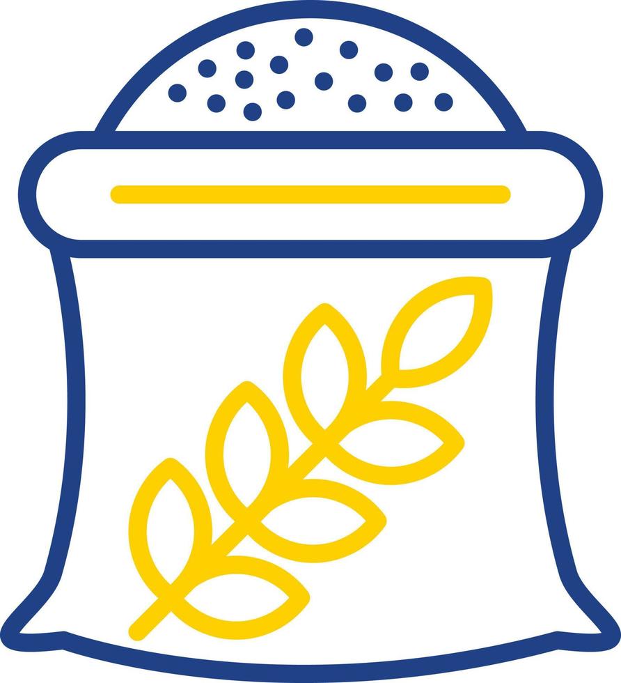 conception d'icône de vecteur de sac de blé