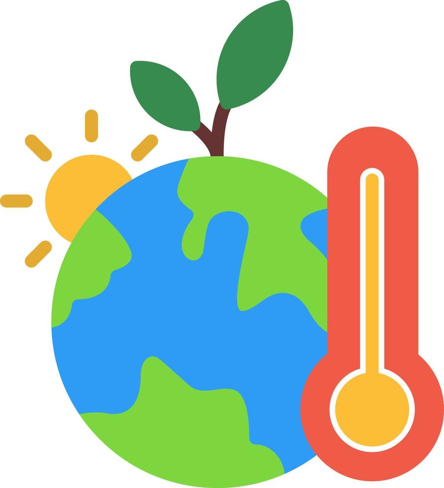 conception d'icône vectorielle de changement climatique vecteur