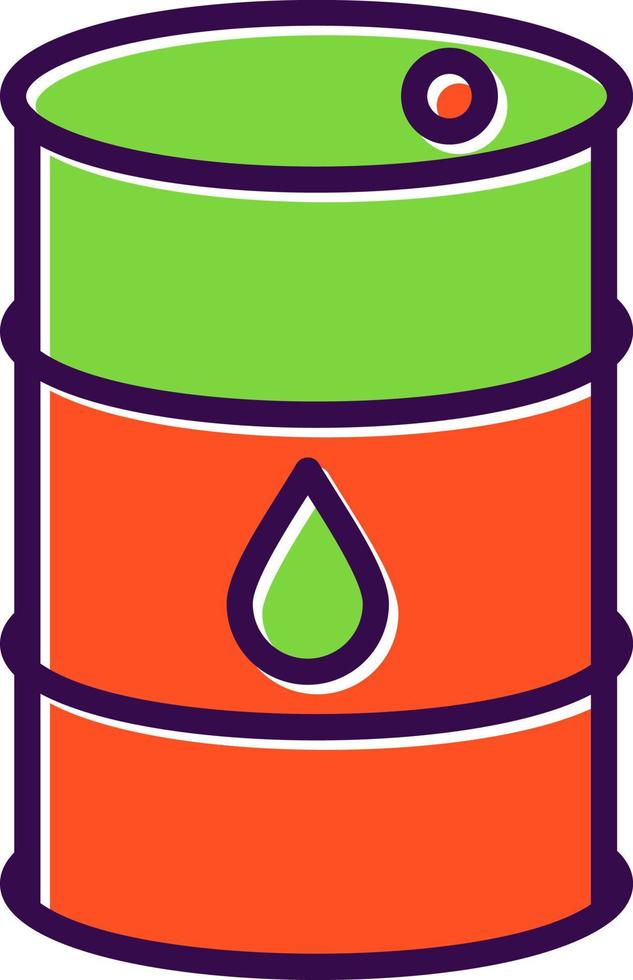 conception d'icône de vecteur de baril de pétrole