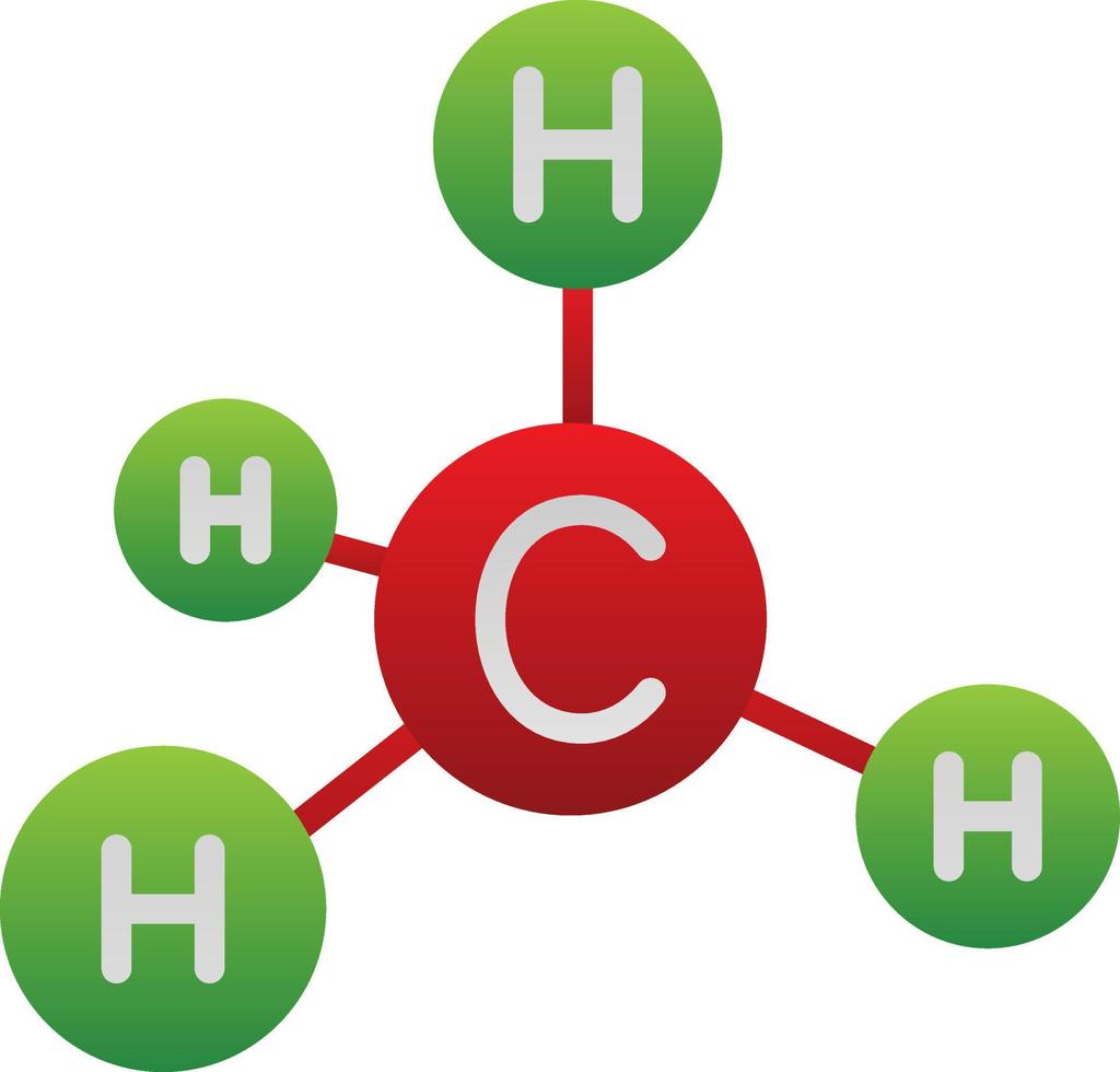 conception d'icône de vecteur de méthane