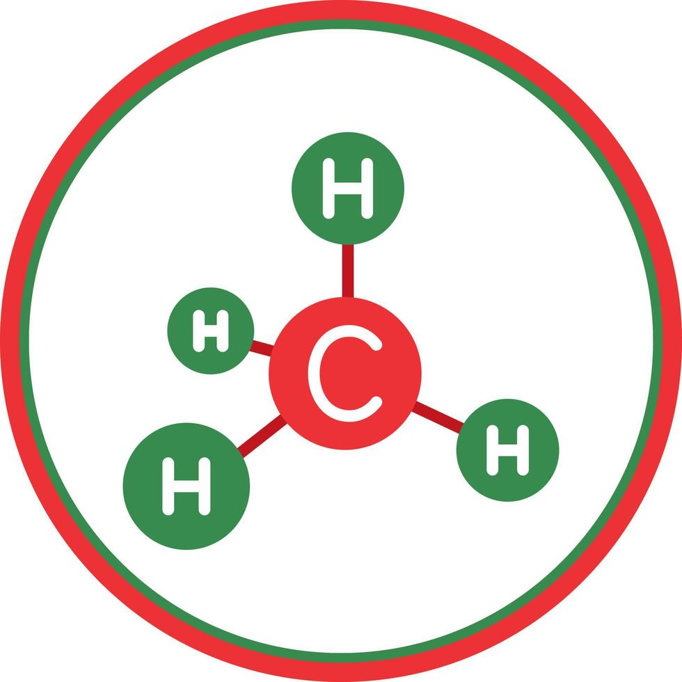 conception d'icône de vecteur de méthane