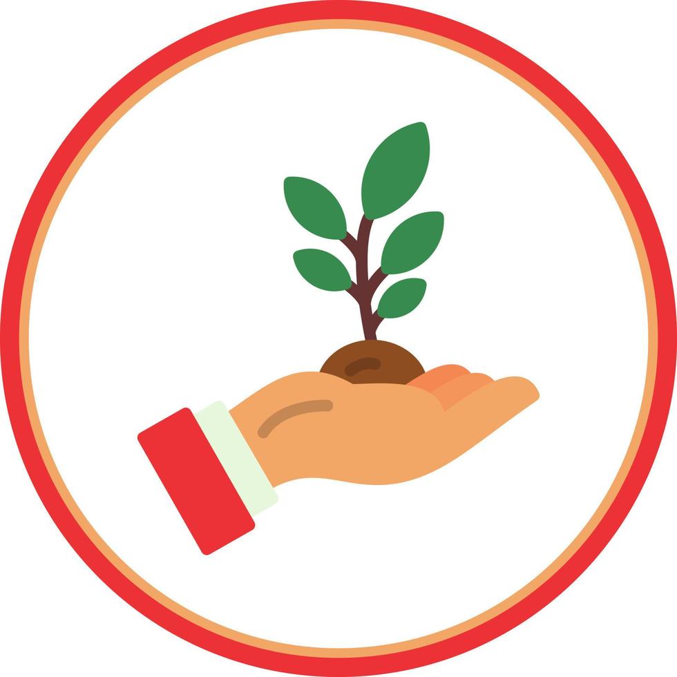 sauver la conception d'icônes vectorielles de plantes vecteur