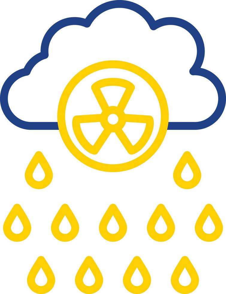 conception d'icône de vecteur de pluie acide