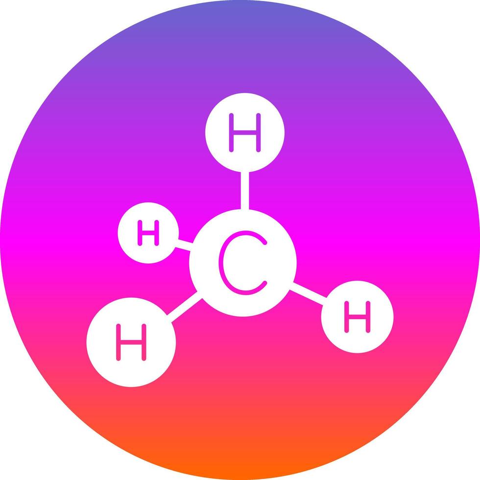 conception d'icône de vecteur de méthane