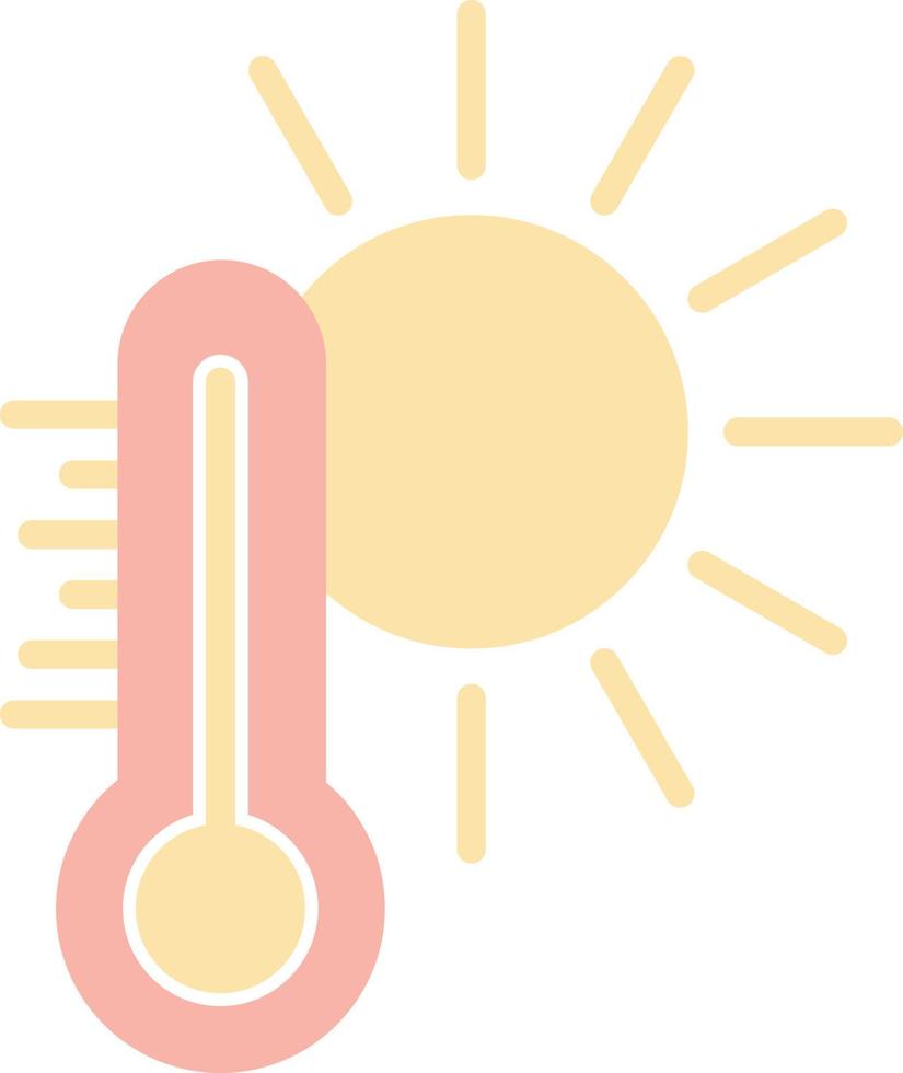 conception d'icône de vecteur de temps chaud