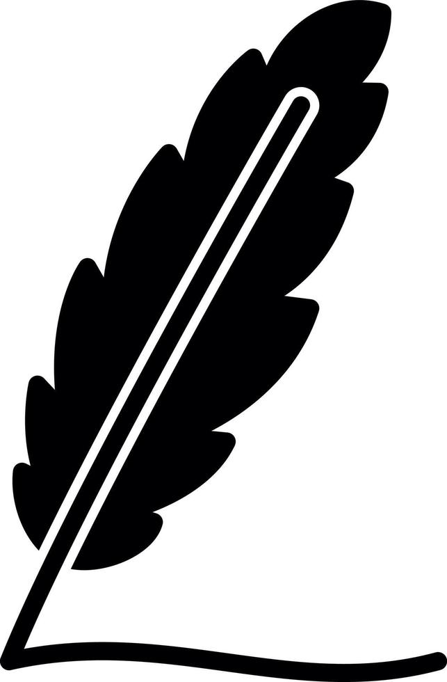conception d'icône vecteur plume d'écriture