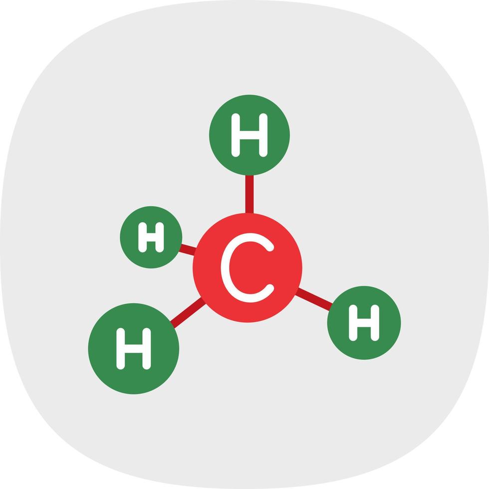 conception d'icône de vecteur de méthane