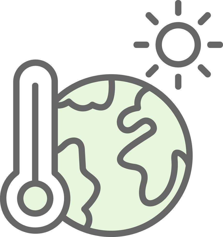 conception d'icône de vecteur de réchauffement climatique