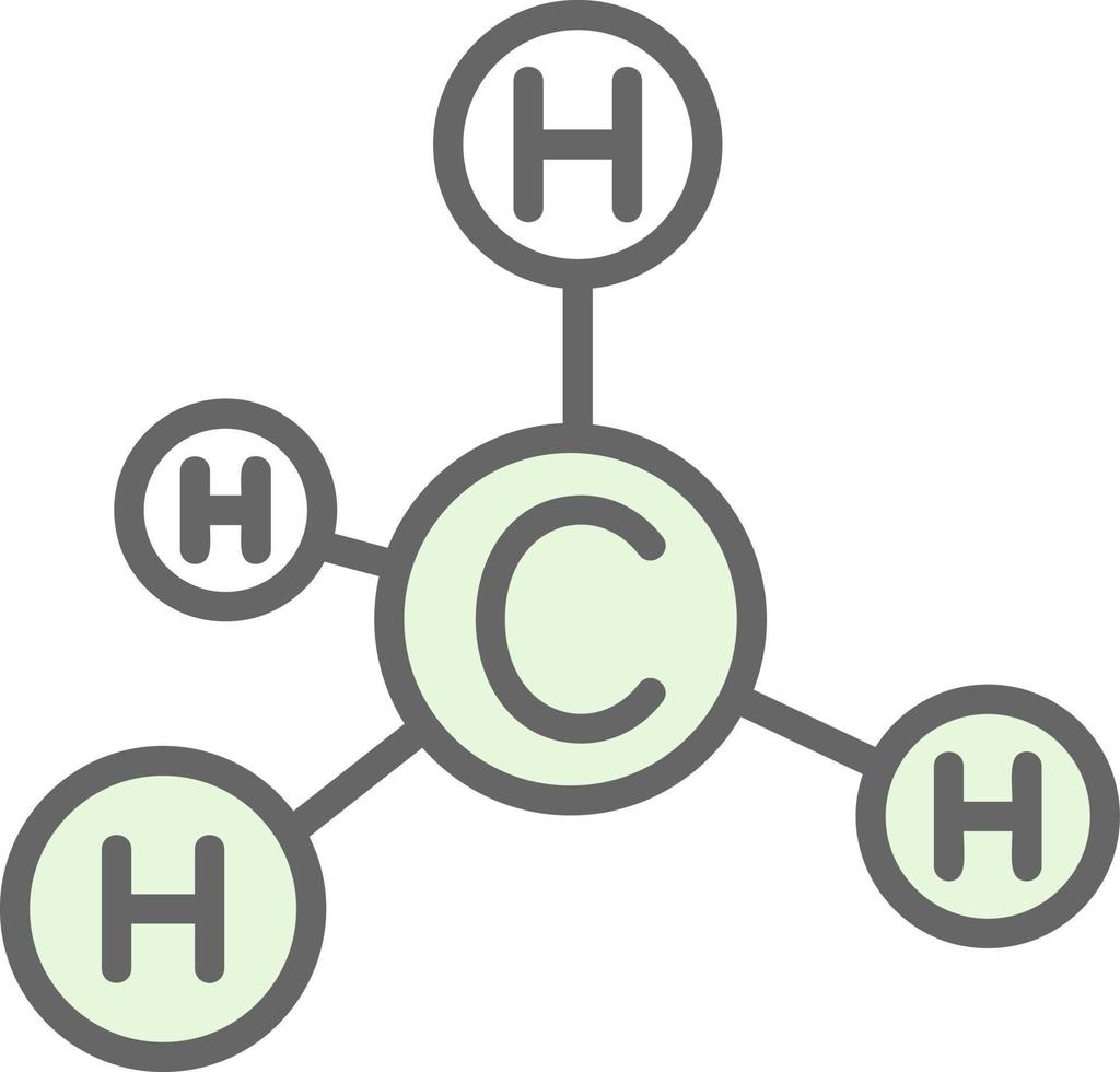 conception d'icône de vecteur de méthane